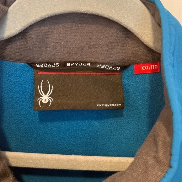 Men’s Spyder Teal Full-Zip Jacket - Picture 2 of 7